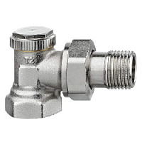 Дизайнерский клапан угловой для радиатора Regutec F 1/2", серебристый 0331-02.000 KZTO