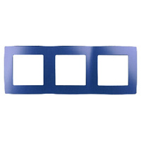 Дизайнерская рамка 3 местная, ультрамарин, Б0019412 Эра, серия 12