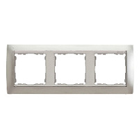 Дизайнерская рамка 3 местная, алюминий, 82934-33 Simon, серия 82 Classic