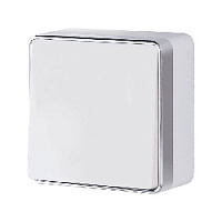 Дизайнерский выключатель, белый, W5012001 Werkel, одноклавишный проходной, серия Gallant