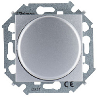 Дизайнерский светорегулятор для регулируемых LED ламп, 215 Вт, алюминий, 1591796-033, Simon, серия 15