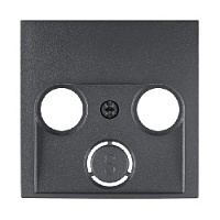 Центральная панель розетки TV, антрацитовый, матовый, 12031606 Berker, серии S.1/B.3/B.7