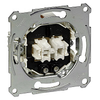 Механизм выключателя с подсветкой, MTN3135-0000 Schneider Electric, двухклавишный