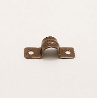 Скоба крепежная двусторонняя D16 мм., бронза металлик, DP16BM Petrucci