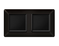 Дизайнерская рамка из термопластика 2 местная, черный матовый, AF110702 Ambrella Volt