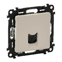 Дизайнерская розетка компьютерная RJ-45 кат. 5е, слоновая кость, 753540 Legrand, серия Valena Life