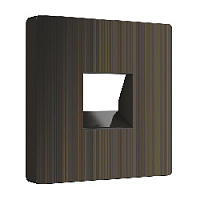 Накладка для розетки RJ-45 или RJ-11, бронза рифленый, W1191212 Werkel