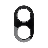 Дизайнерская рамка из акрила 2 местная, черный, 10122016 Berker