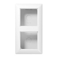 Коробка для наружного монтажа 2 местная, белый, AS582AWW Jung, серия AS 500