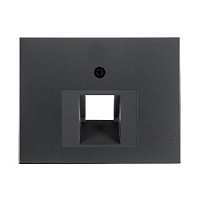 Центральная панель розетки UAE, антрацитовый, матовый, 14077006 Berker, серия K.1