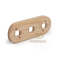 Тройная накладка на бревно D320 мм., ясень, R+3-320 naBrevno, серия Ретро+