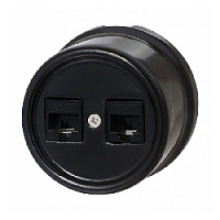 Компьютерная розетка черная B1-302-03 BIRONI