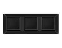 Дизайнерская рамка из термопластика 3 местная, черный матовый, AF110703 Ambrella Volt