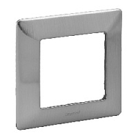 Дизайнерская рамка 1 местная, сталь, 754151 Legrand, серия Valena Life