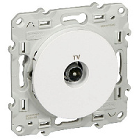 Дизайнерская розетка TV оконечная, белый, S52R445 Schneider Electric, серия Odace