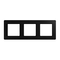 Дизайнерская рамка 3 местная, черный матовый, AF583BFSWM Jung, серия A Flow