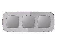 Дизайнерская рамка из оргстекла 3 местная, сталь, OF320503 Ambrella Volt