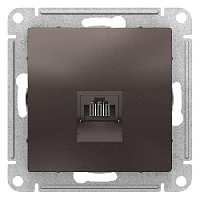 Дизайнерская розетка компьютерная RJ-45 кат. 5e, мокко, ATN000683 Schneider Electric, серия Atlas Design