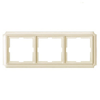 Дизайнерская рамка 3 местная, бежевый, MTN483344 Schneider Electric, серия Merten Antique