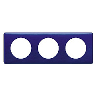 Дизайнерская рамка 3 местная, чернильная ночь, 068783 Legrand, серия Celiane