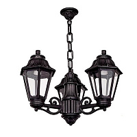 Ретро светильник уличный подвесной Sichem Anna, черный, E22.120.S30.AXF1R Fumagalli