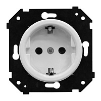 Ретро розетка 220V электрическая, белый, B3-101-21M BIRONI