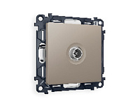 Комплект механизма TV розетки проходной 5-1000 MHz 4dB, серо-бежевый матовый, MA373030 Ambrella Volt