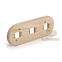 Тройная накладка на плоскость, ясень, R+3-0 naBrevno, серия Ретро+