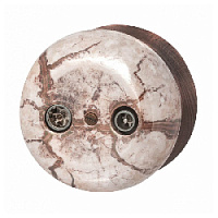 Розетка TV/R-SAT проходная, мрамор золото, B2-304-090/18  BIRONI