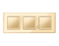 Дизайнерская рамка из оргстекла 3 местная, шампань, AF580603 Ambrella Volt