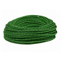 Ретро кабель витой ГОСТ 2*1.5, зеленый, PV21512 ФД КерамикЪ