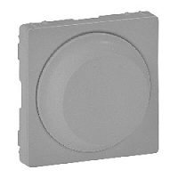 Накладка поворотно-нажимного светорегулятора алюминий, 754882 Legrand, серия Valena Life