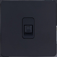 Розетка Ethernet RJ-45, SBAN11B1A13, черный, Salvador