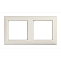 Дизайнерская рамка антибактериальная 2 местная, бежевый, ABAS582 Jung, серия AS 500
