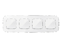 Дизайнерская рамка из оргстекла 4 местная, белый, OF320104 Ambrella Volt