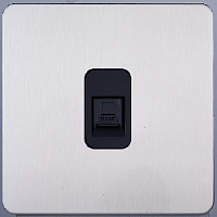 Розетка Ethernet RJ-45, SBAN53A5A13, никель, Salvador