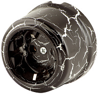 Ретро розетка электрическая с заземлением, черный мрамор RS-80009-ЧМ (KM) Retrika