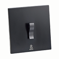 Дизайнерский выключатель Aura Черный уголь, BAB1KXE Bonze одноклавишный перекрестный