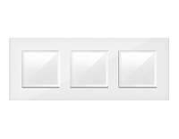 Дизайнерская рамка из термопластика 3 местная, белый глянец, AF250103 Ambrella Volt