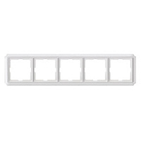 Дизайнерская рамка 5 местная, полярно-белый, MTN483519 Schneider Electric, серия Merten Antique