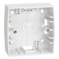 Коробка для открытого монтажа, низкая, 1 местная, белый, 82750-30 Simon, серия 82