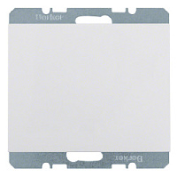 Заглушка с центральной панелью, полярная белизна, глянцевый, 10457009 Berker, серия K.1