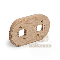 Двойная накладка на бревно D320 мм., ясень, R+2-320 naBrevno, серия Ретро+