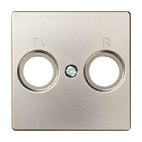 Накладка для розетки R-TV, шампань, 82053-34 Simon, серия 82