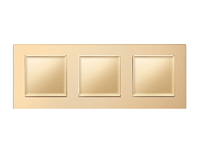 Дизайнерская рамка из термопластика 3 местная, шампань, AF220603 Ambrella Volt