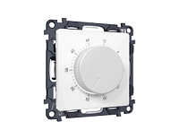 Комплект механизма терморегулятора с датчиком для теплого пола с подсветкой, белый глянец, MA105710  Ambrella Volt, терморегулятор