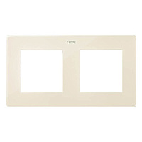 Дизайнерская рамка 2 местная, слоновая кость, 2400620-031 Simon, серия 24 Harmonie