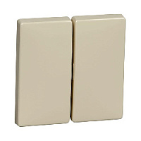 Двойная клавиша выключателя, бежевый, MTN412544 Schneider Electric, серия Merten Antique