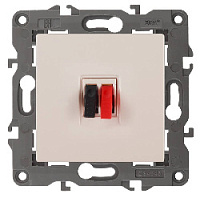 Дизайнерская аудио розетка, слоновая кость, Б0034321 Эра, серия Elegance