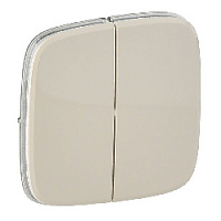 Двойная клавиша выключателя слоновая кость, 755026 Legrand, серия Valena Allure